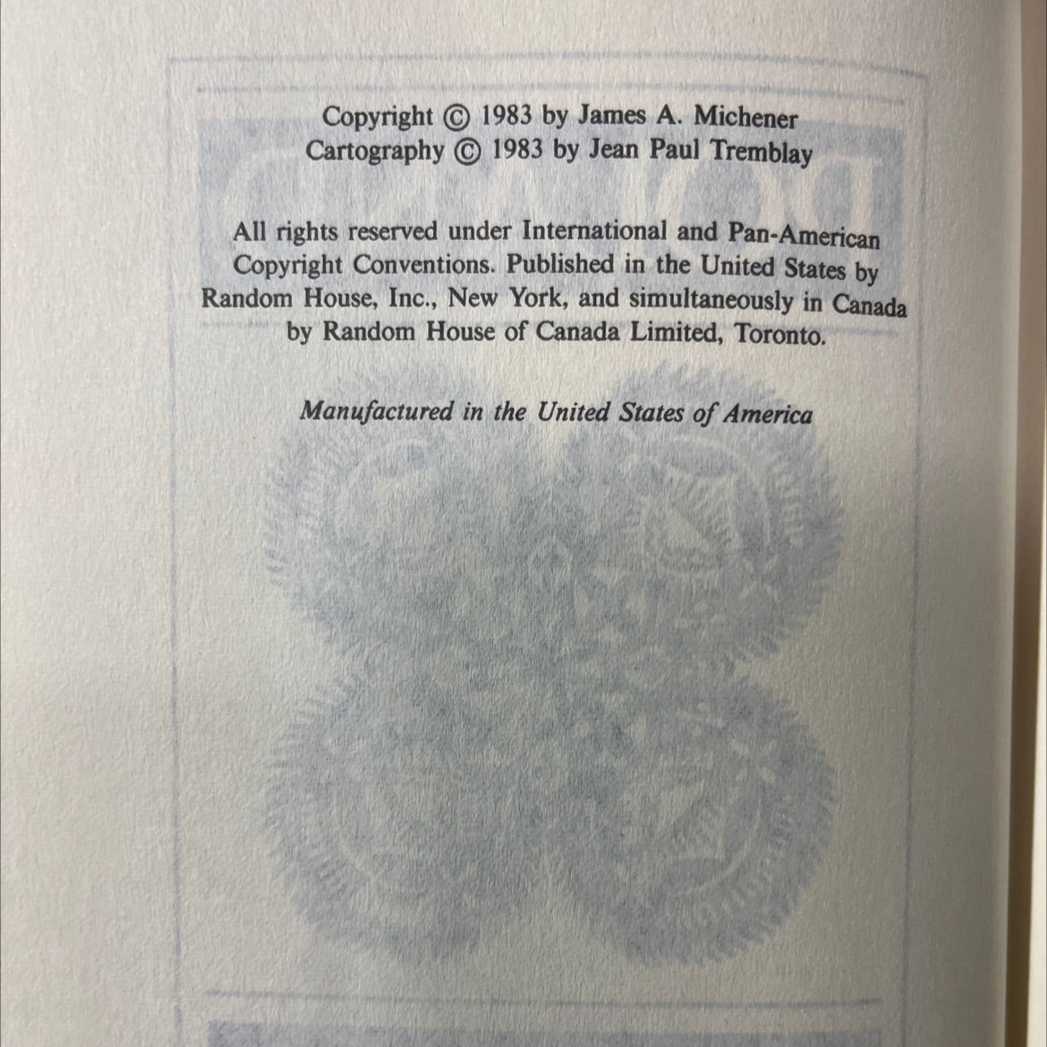 poland book, by james a. michener, 1983 Hardcover image 3