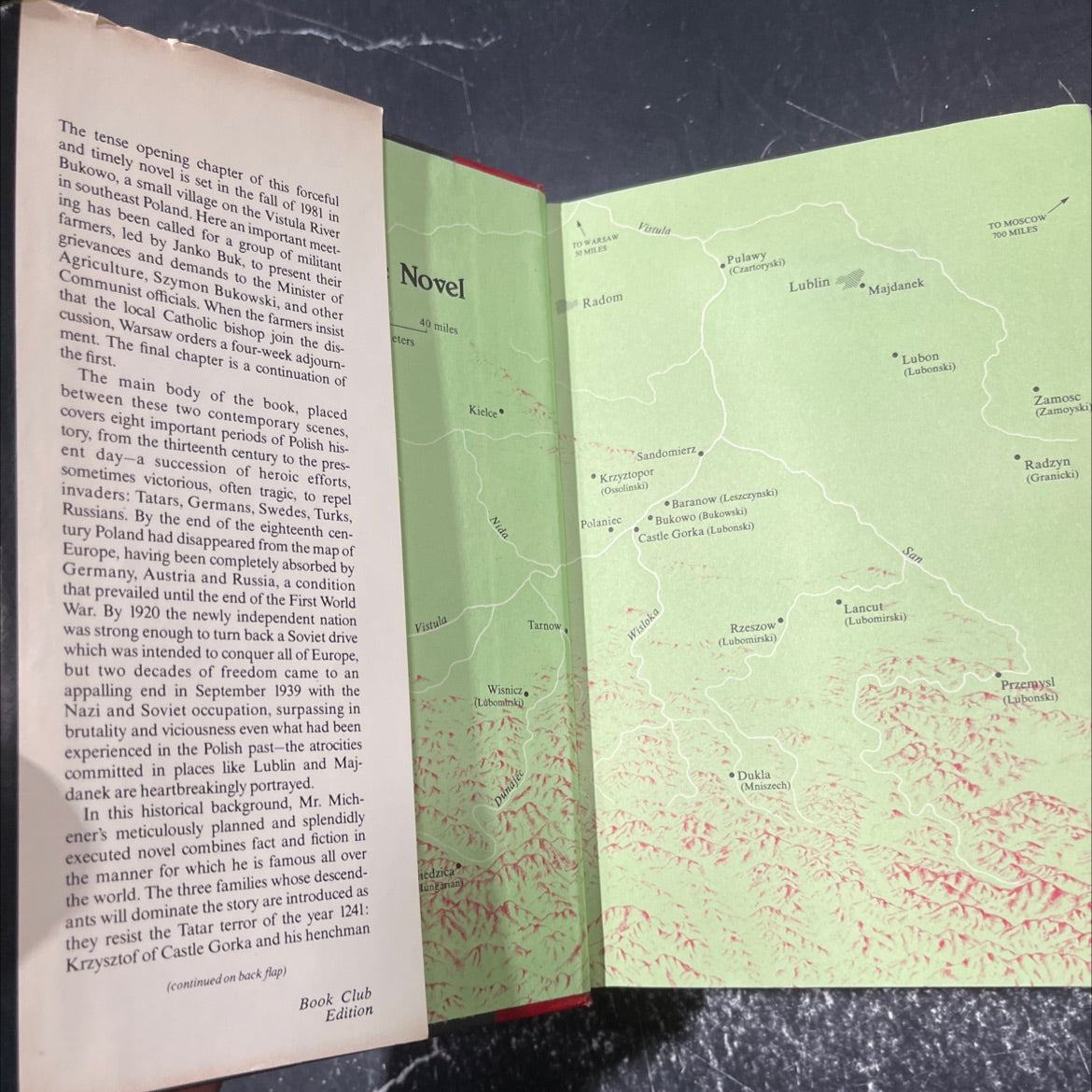 poland book, by james a. michener, 1983 Hardcover image 4