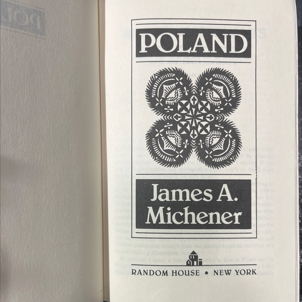 poland book, by james a. michener, 1983 Hardcover image 2