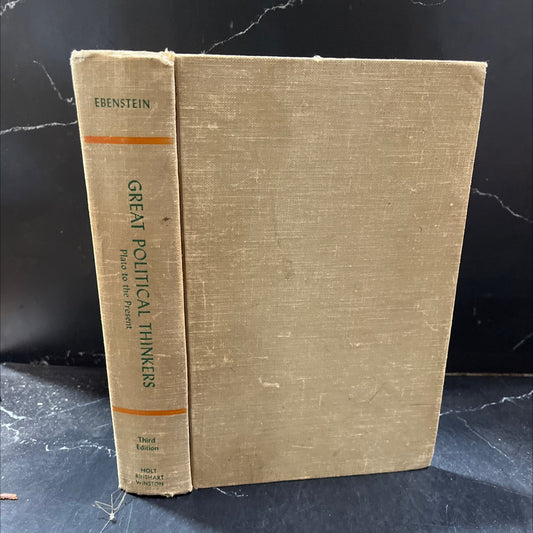 political philosophy in perspective book, by william ebenstein, 1962 Hardcover image 1