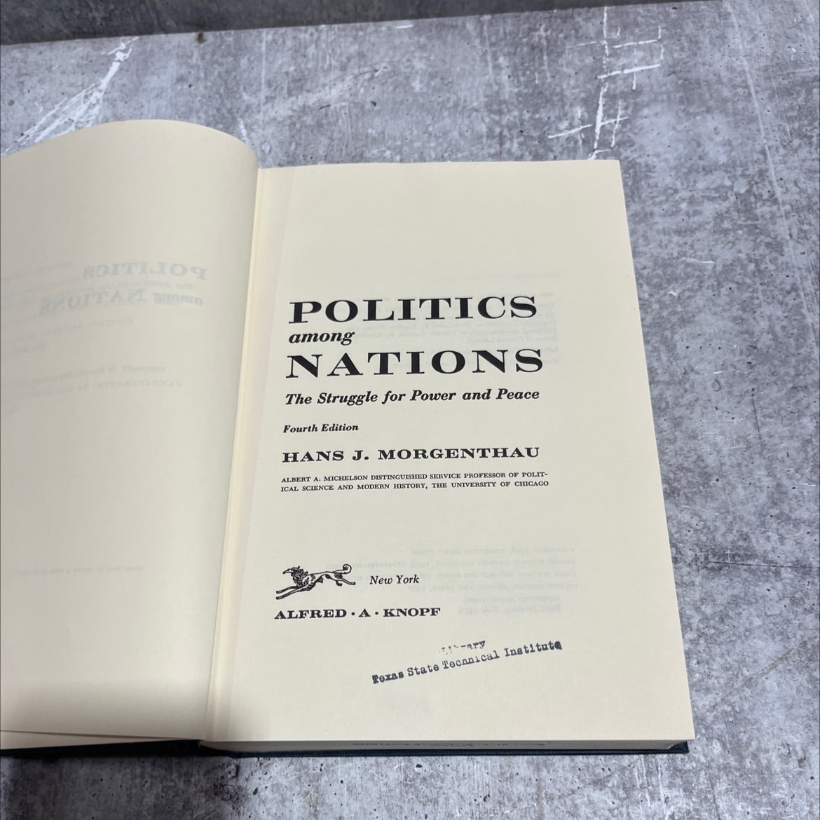 politics among nations the struggle for power and peace book, by hans j. morgenthau, 1967 Hardcover image 2
