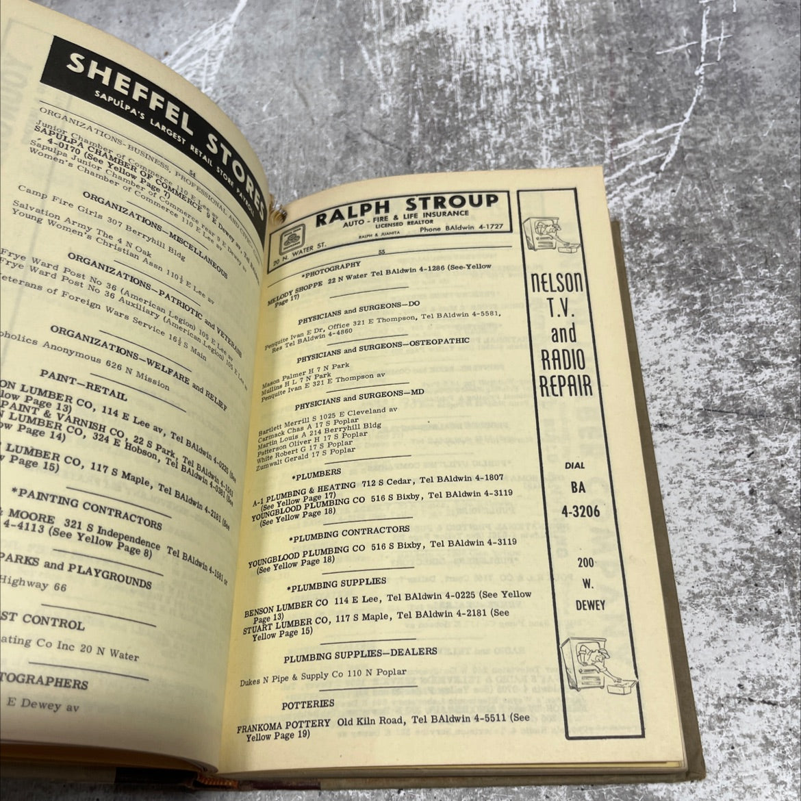 polk's sapulpa (creek county, okla.) city directory book, by r. l. polk & co., 1961 Hardcover image 3