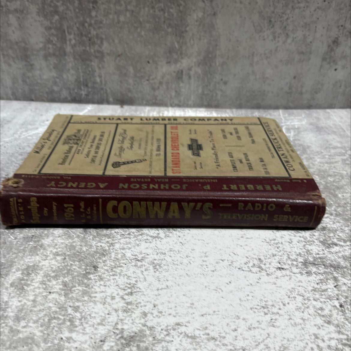 polk's sapulpa (creek county, okla.) city directory book, by r. l. polk & co., 1961 Hardcover image 4