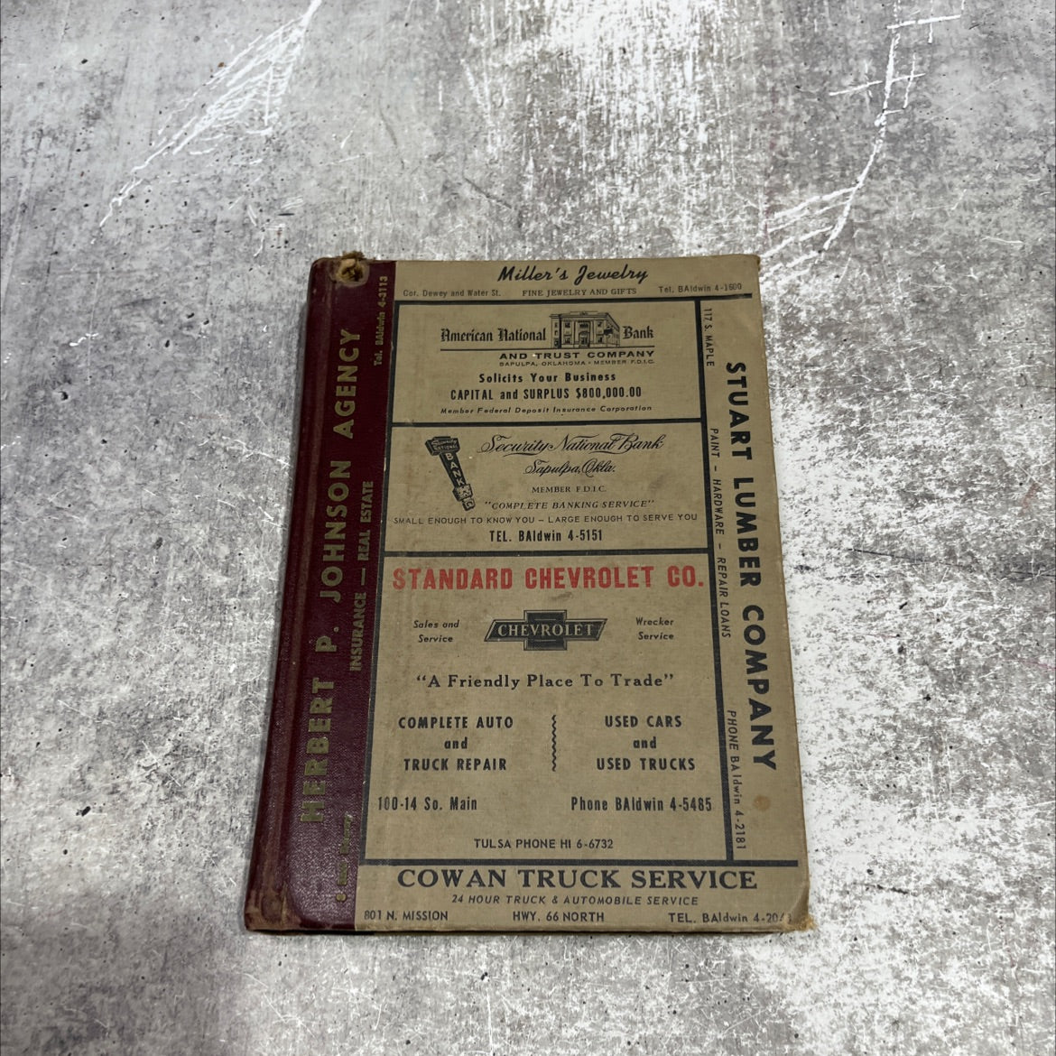 polk's sapulpa (creek county, okla.) city directory book, by r. l. polk & co., 1961 Hardcover image 1