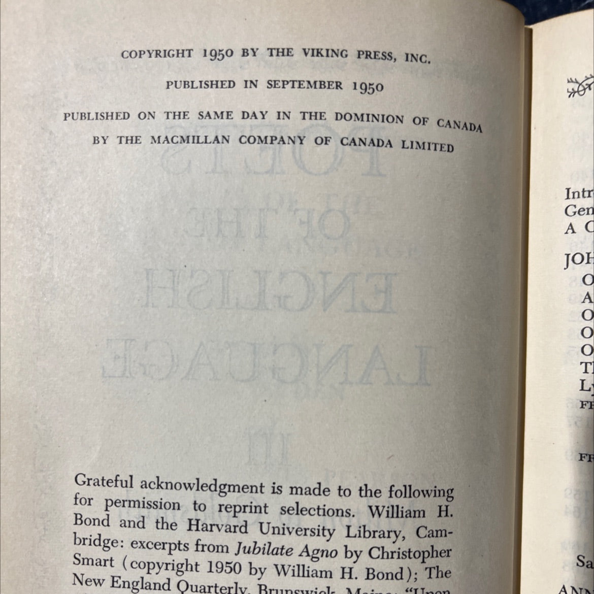 portable library of the language d book, by auden d mes pearson, 1950 Hardcover image 3