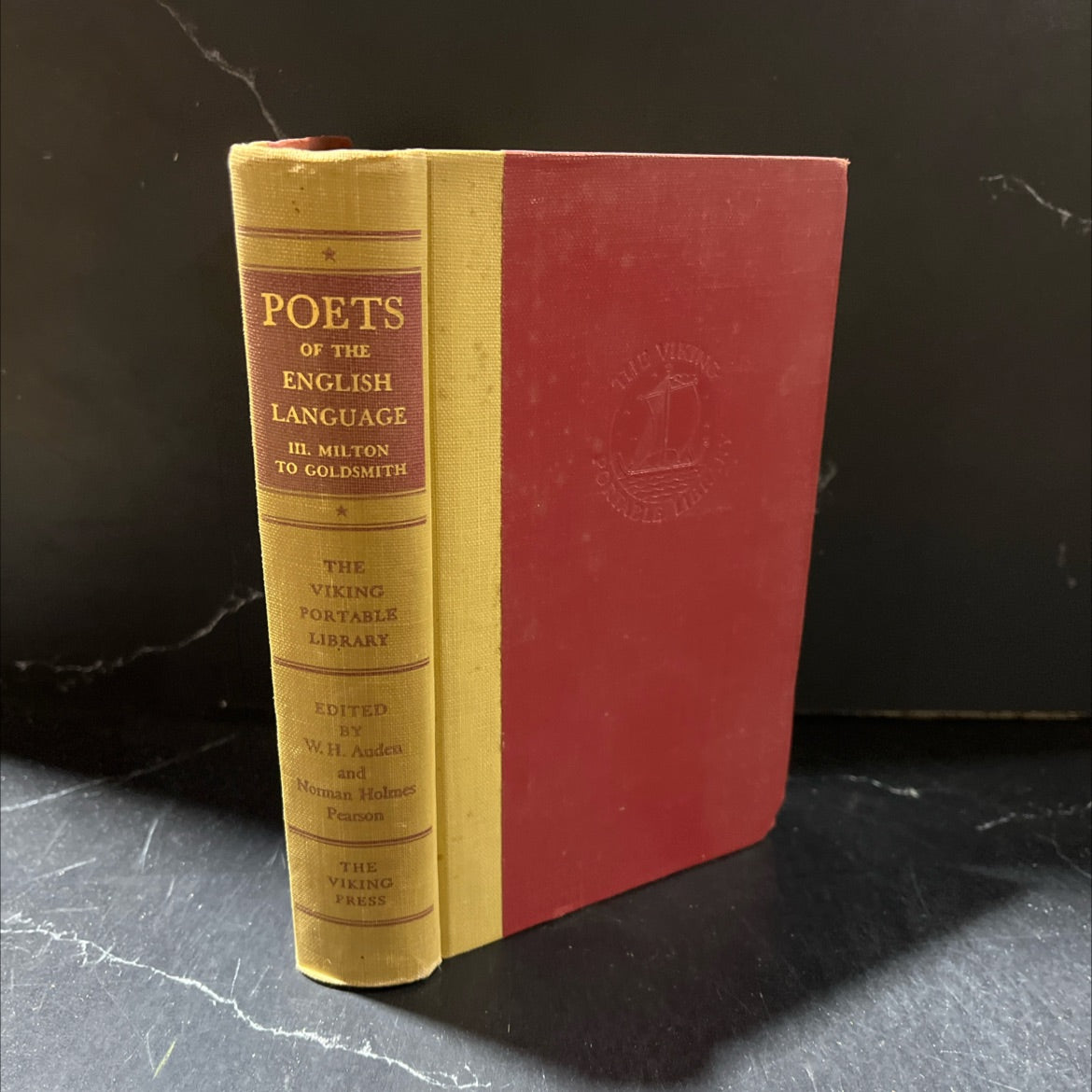 portable library of the language d book, by auden d mes pearson, 1950 Hardcover image 1
