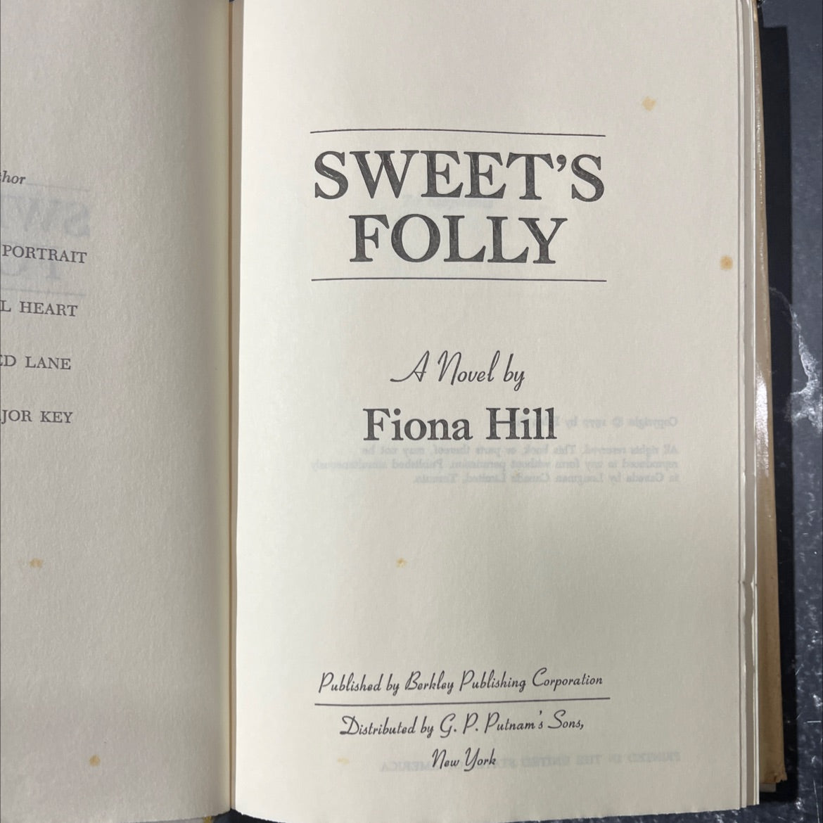 portrait of a heart book, by Fiona Hill, 1977 Hardcover image 2