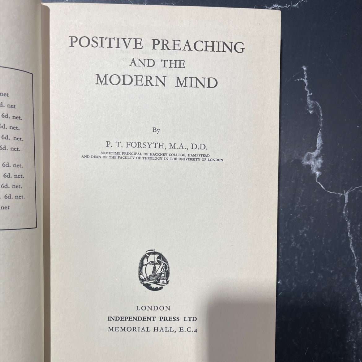 positive preaching and the modern mind book, by P. T. forsyth, 1960 Hardcover image 2