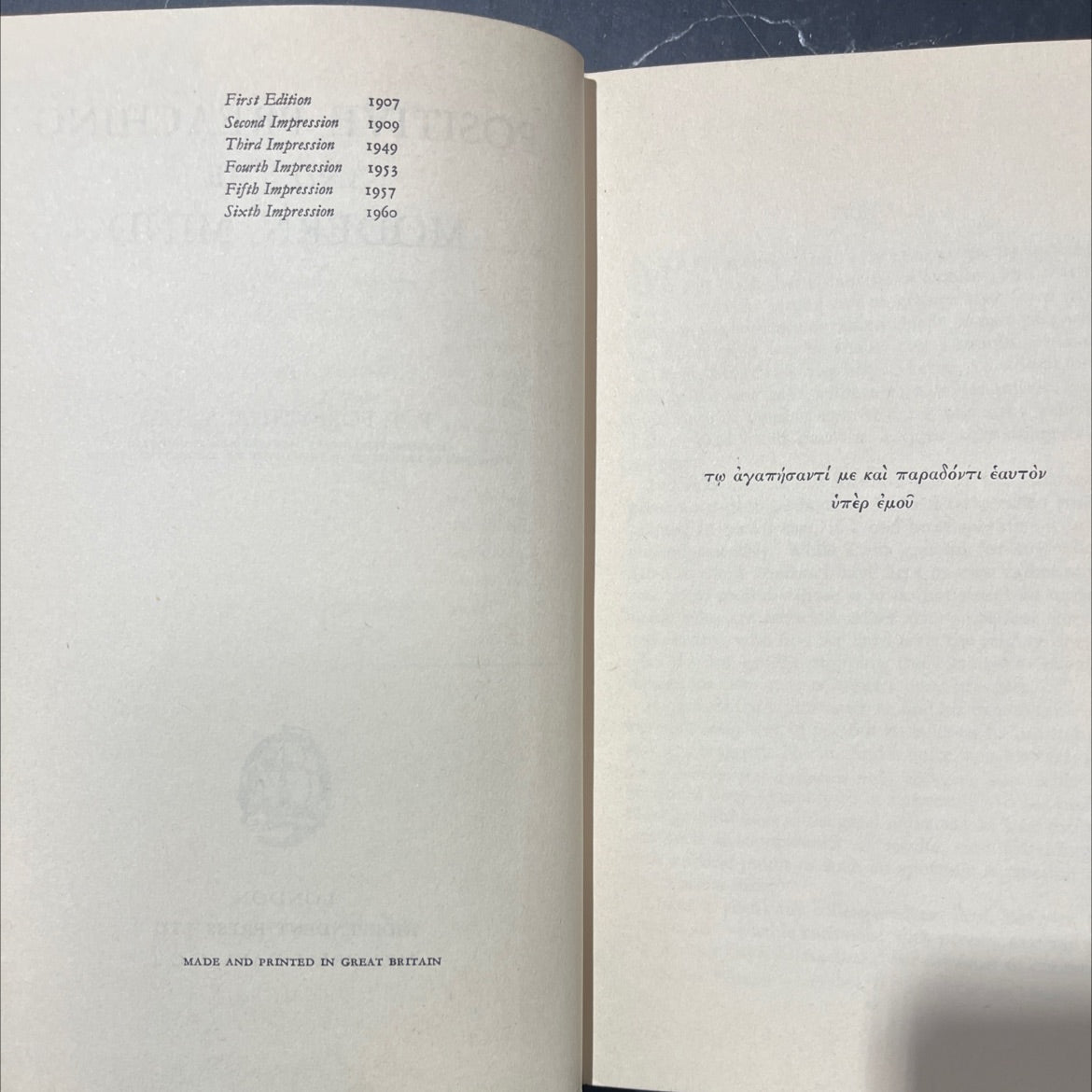 positive preaching and the modern mind book, by P. T. forsyth, 1960 Hardcover image 3