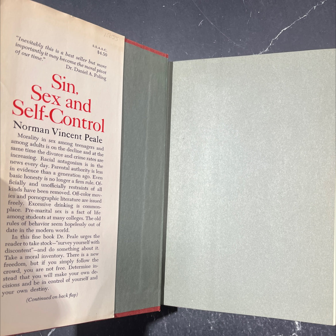 positive thinking book, by norman vincent peale, 1965 Hardcover image 4