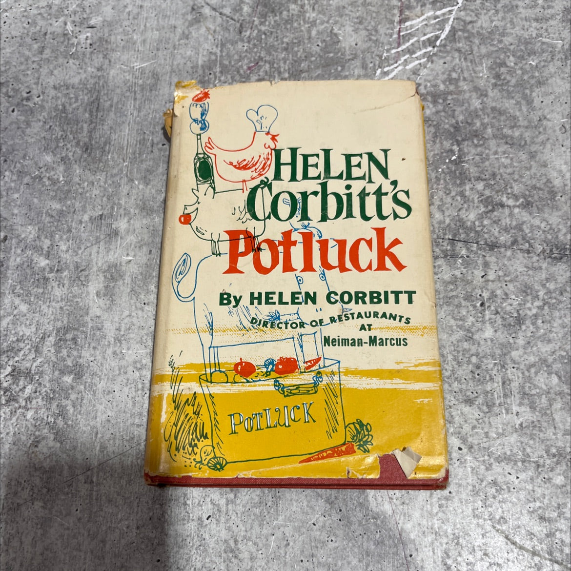 potluck by helen corbitt book, by helen corbitt, 1962 Hardcover image 1