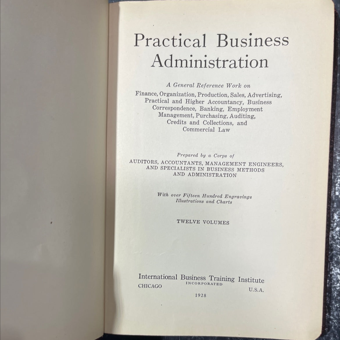 practical business administration book, by unknown, 1928 Hardcover image 2