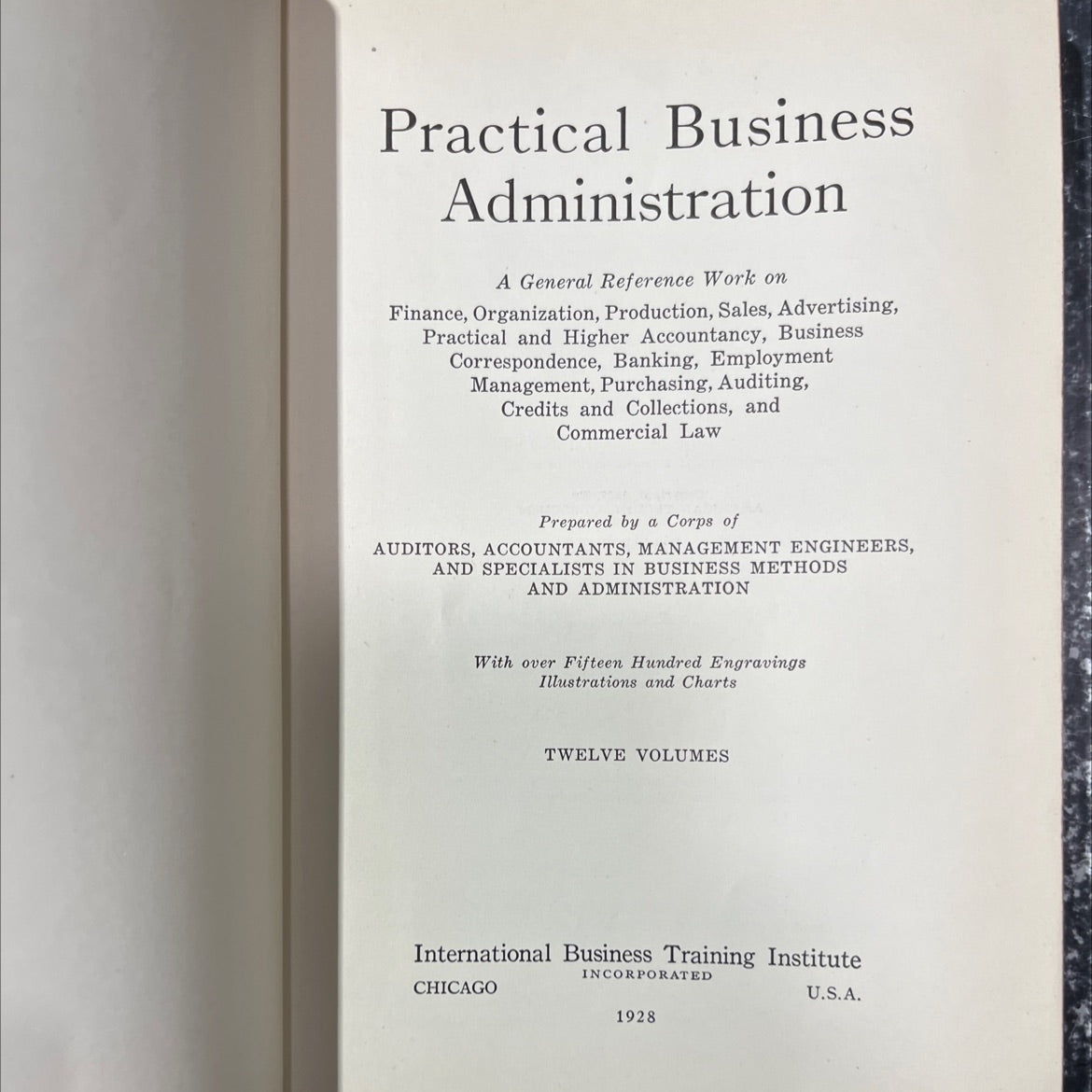 practical business administration book, by unknown, 1928 Hardcover image 2