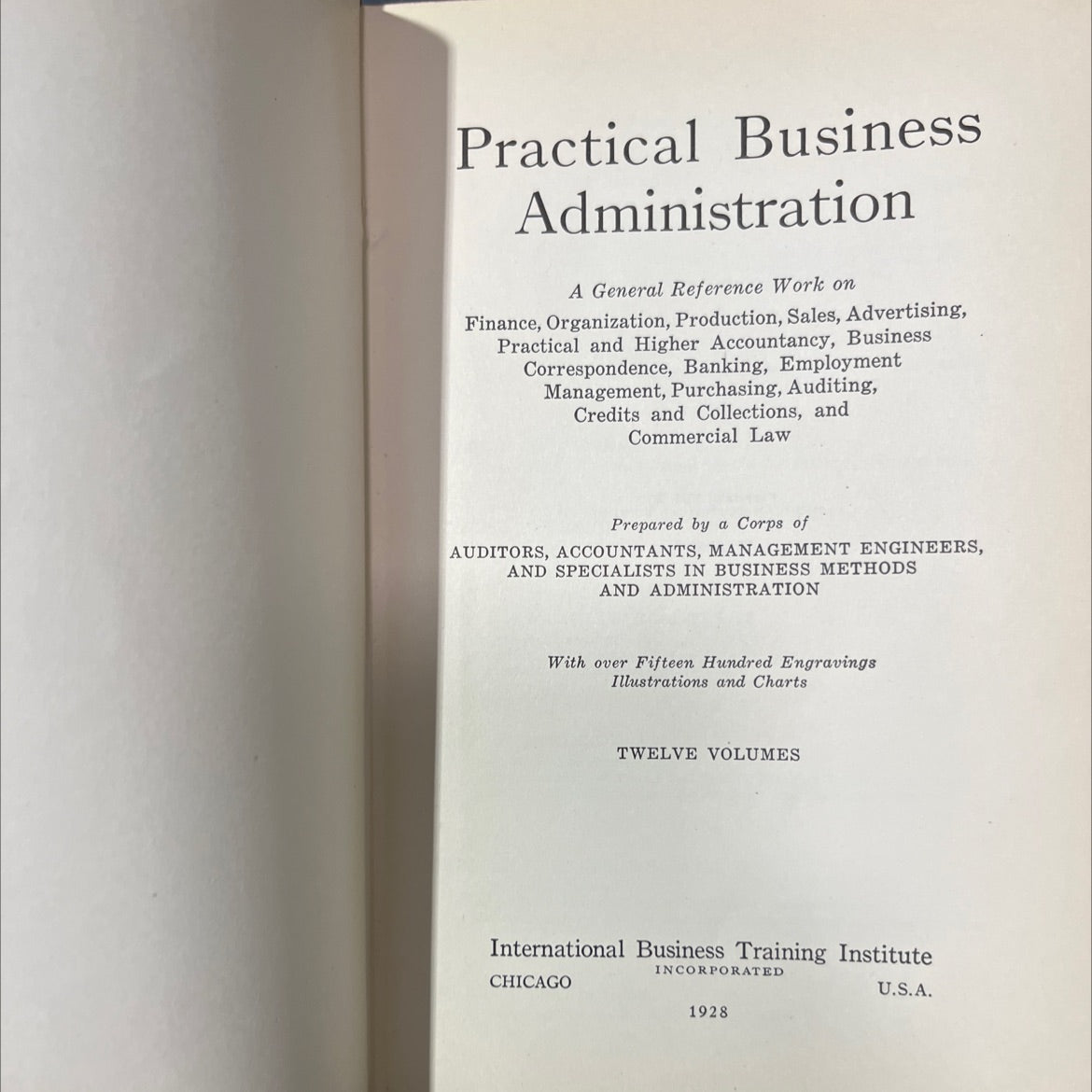 practical business administration book, by unknown, 1928 Hardcover image 2