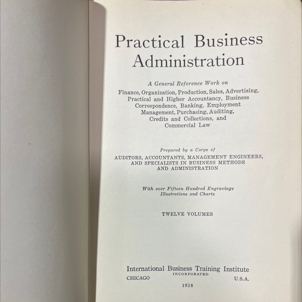 practical business administration book, by unknown, 1928 Hardcover image 2