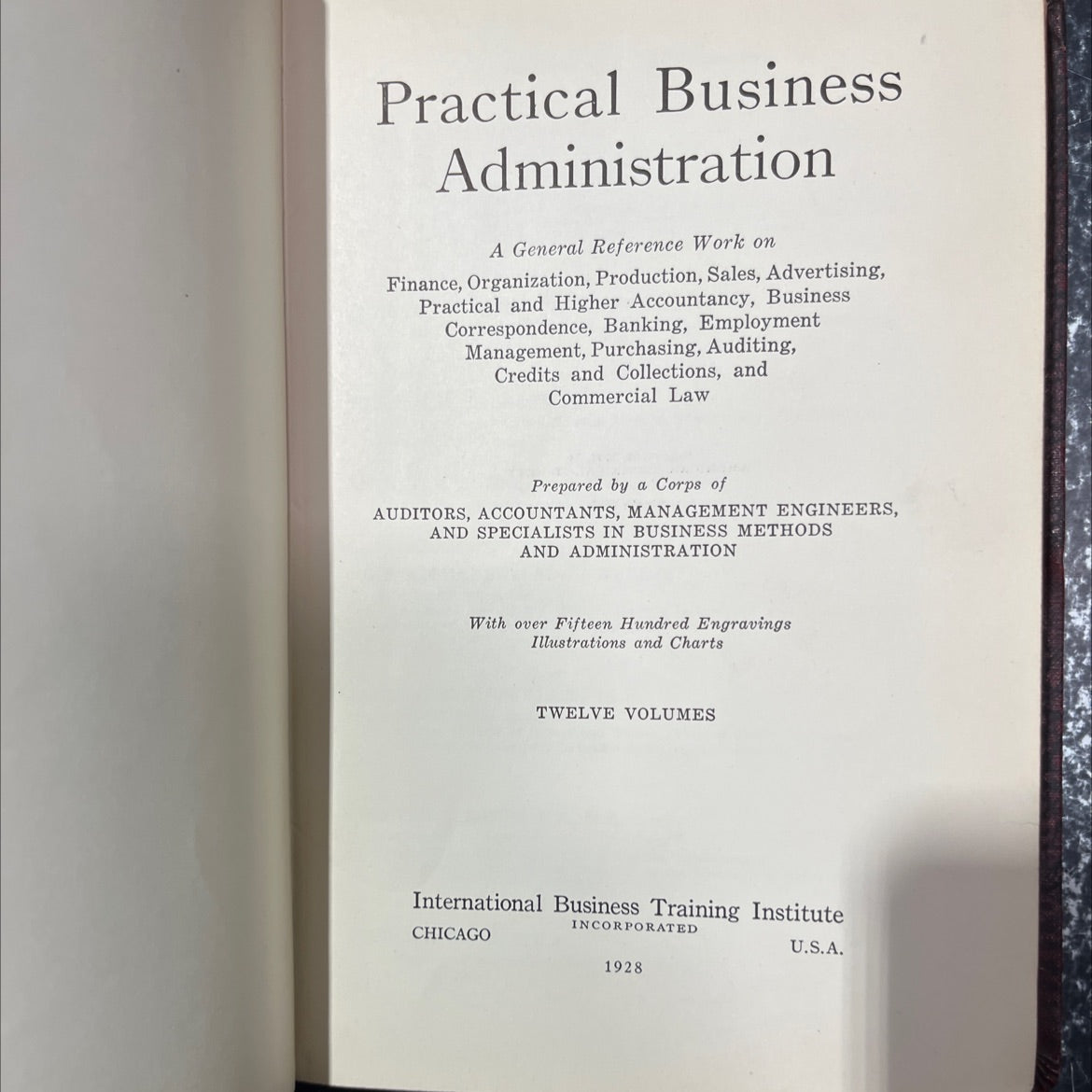 practical business administration book, by unknown, 1928 Hardcover image 2