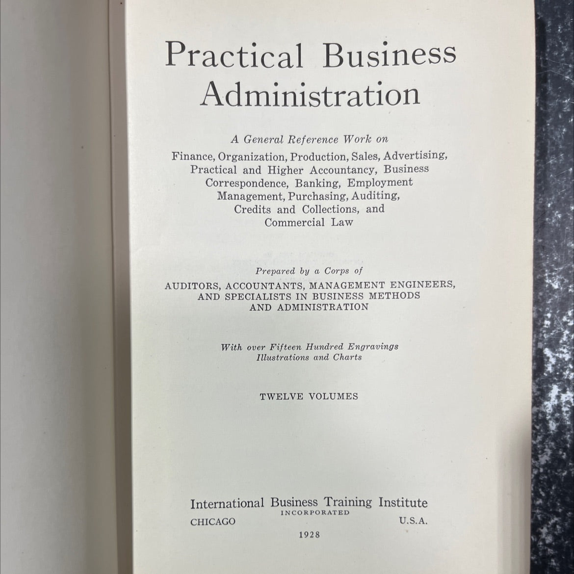 practical business administration book, by unknown, 1928 Hardcover image 2