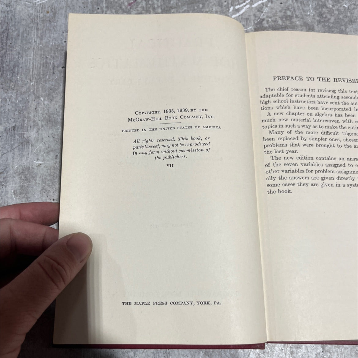 practical shop mathematics volume i-elementary book, by john h. wolfe, everett r. phelps, 1939 Hardcover image 3
