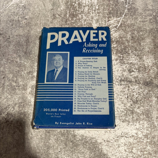 prayer asking and receiving book, by evangelist john r. rice, d.d., litt.d., 1970 Hardcover image 1