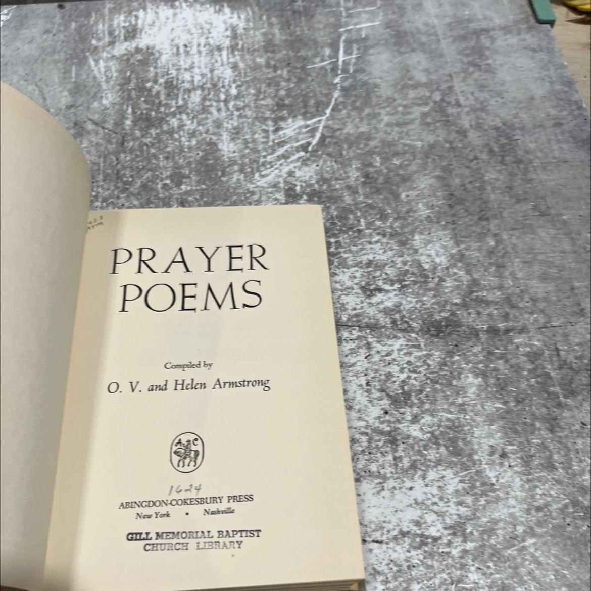 prayer poems book, by O. V. and Helen Armstrong, 1942 Hardcover image 2