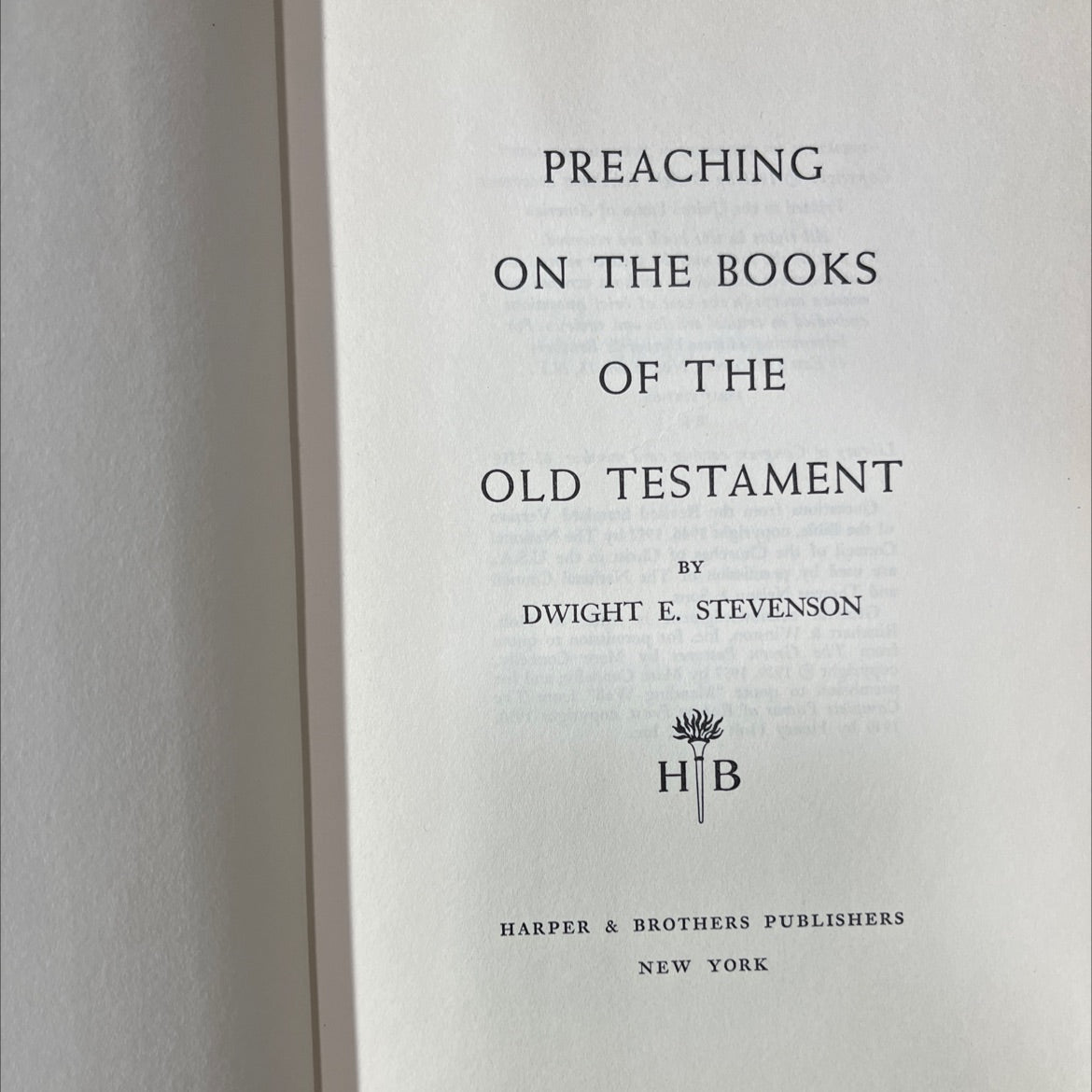 preaching on the books of the old testament book, by dwight e. stevenson, 1961 Hardcover image 2