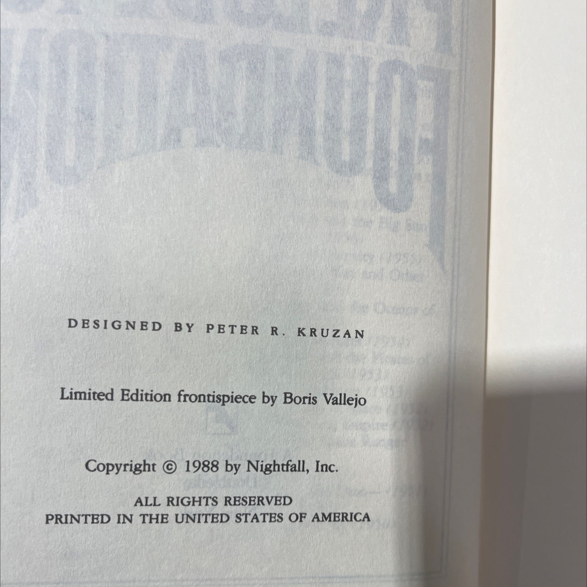 prelude to foundation book, by isaac asimov, 1988 Hardcover image 3