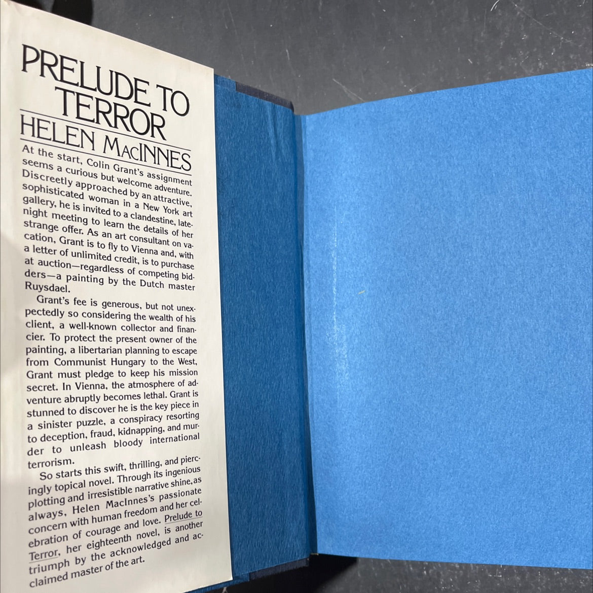 prelude to terror book, by Helen MacInnes, 1978 Hardcover image 4