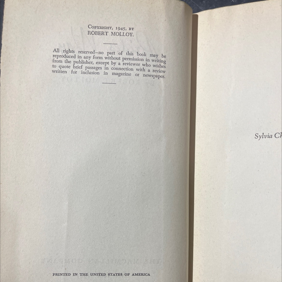 pride's way book, by robert molloy, 1945 Hardcover image 3