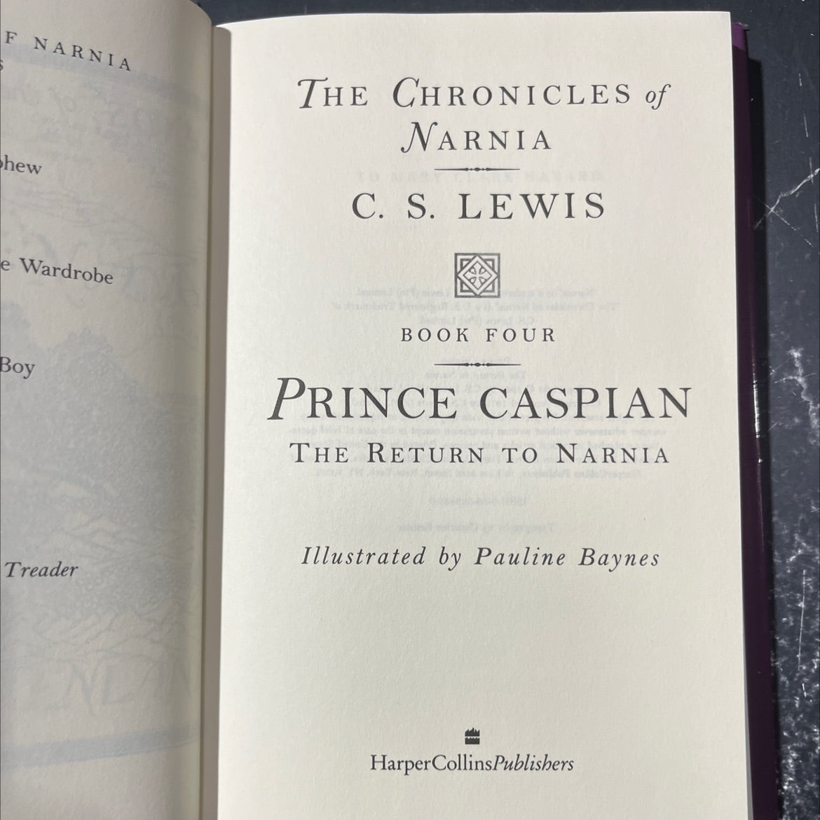 prince caspian the return to narnia book, by c. s. lewis, 1979 Hardcover image 2