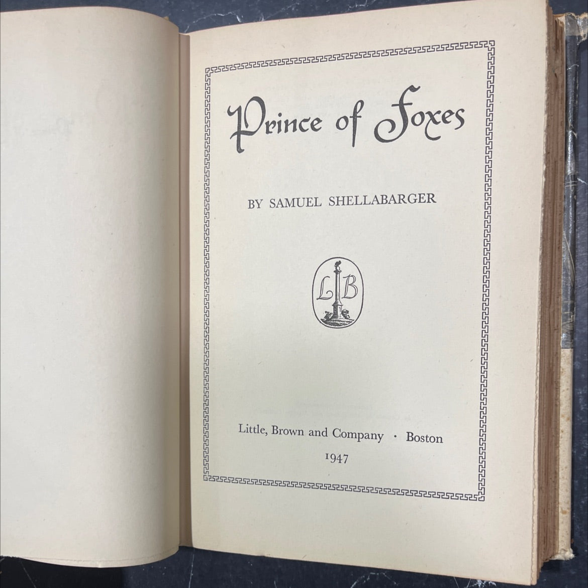 prince of foxes book, by samuel shellabarger, 1947 Hardcover image 2