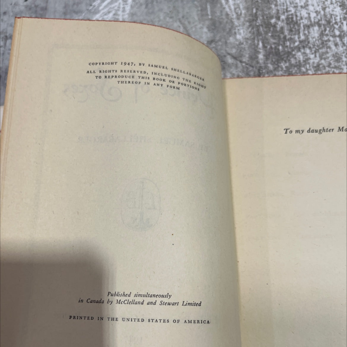 prince of foxes book, by samuel shellabarger, 1947 Hardcover image 3