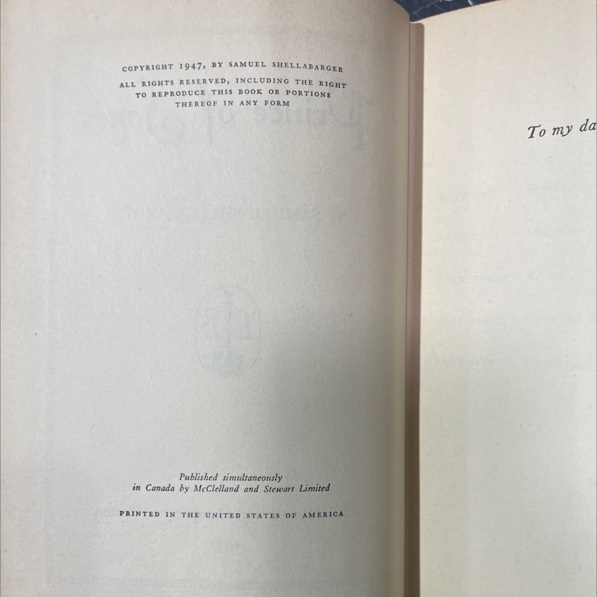 prince of foxes book, by samuel shellabarger, 1947 Hardcover image 3