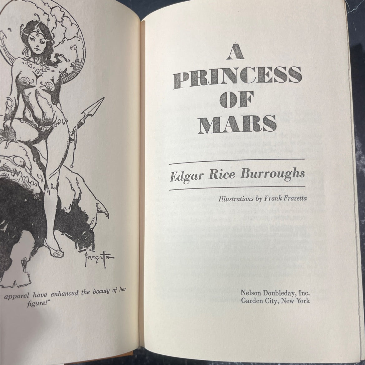 princess of mars book, by edgar rice burroughs, 1970 Hardcover image 2