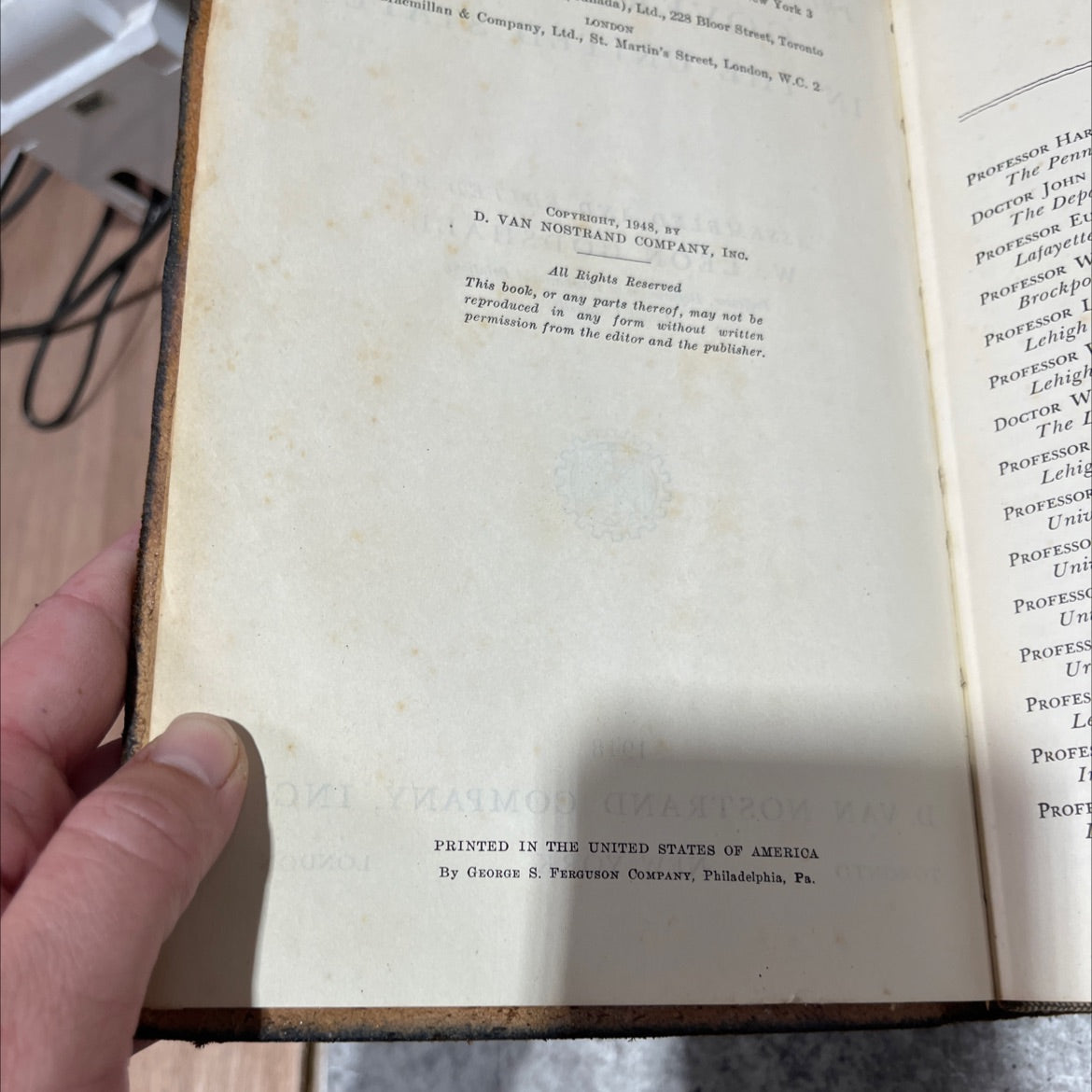 principles and functions of government in the united states book, by w. leon godshall, 1948 Leather image 3