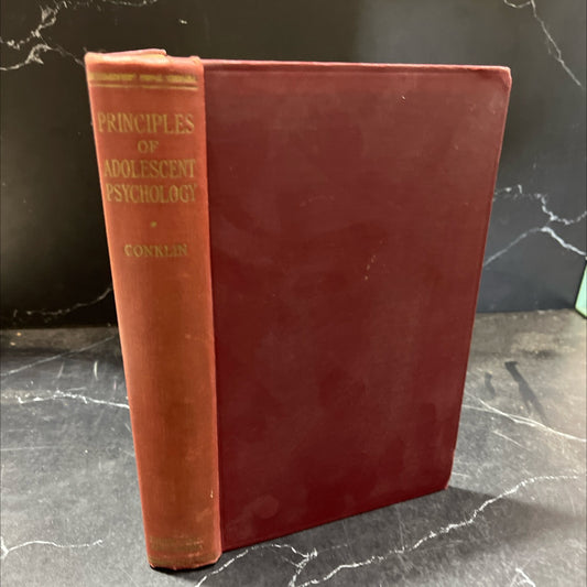 principles of adolescent psychology book, by edmund s. conklin, 1935 Hardcover image 1