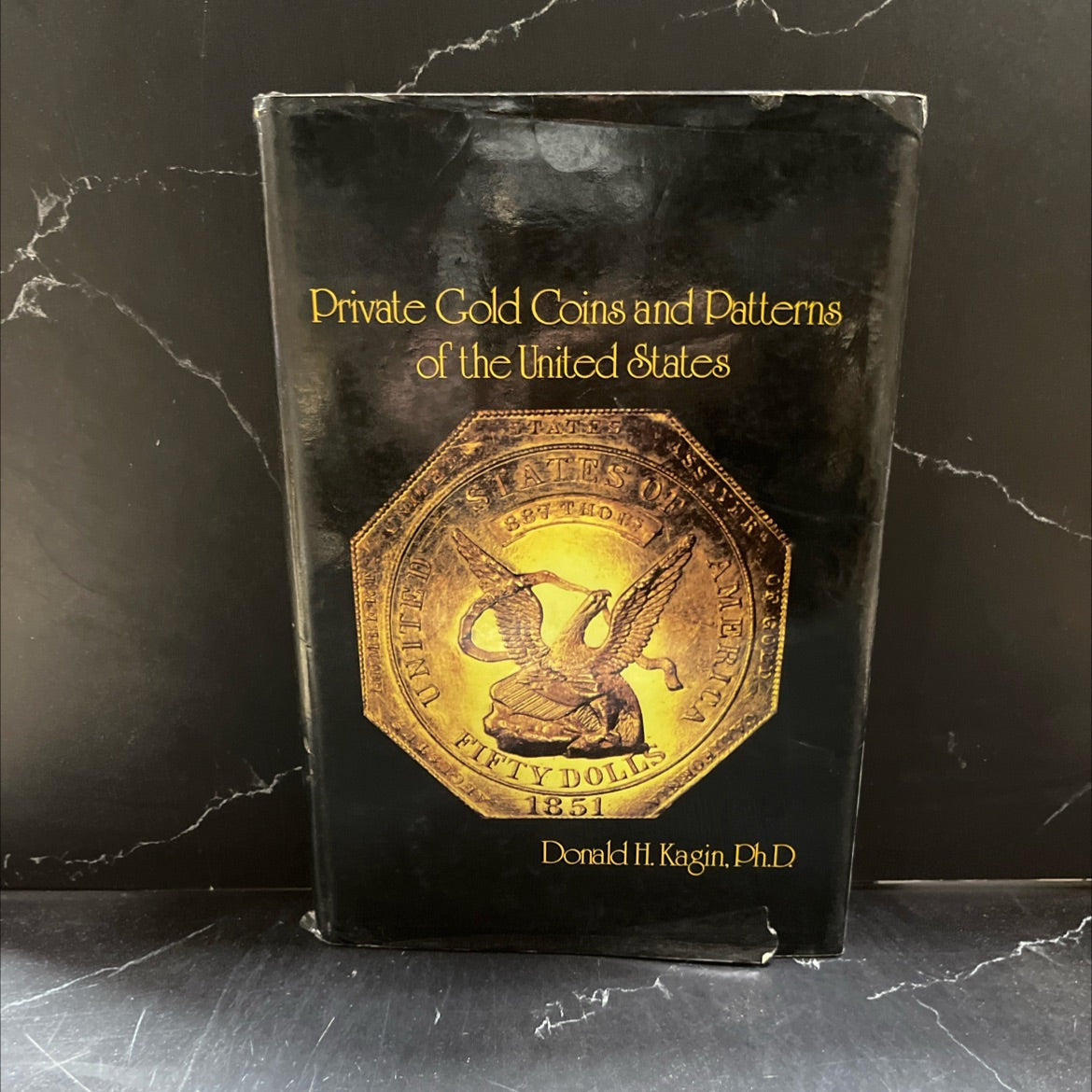 SIGNED private gold coins and patterns of the united states book, by Donald H. Kagin, 1981 Hardcover, Vintage image 1