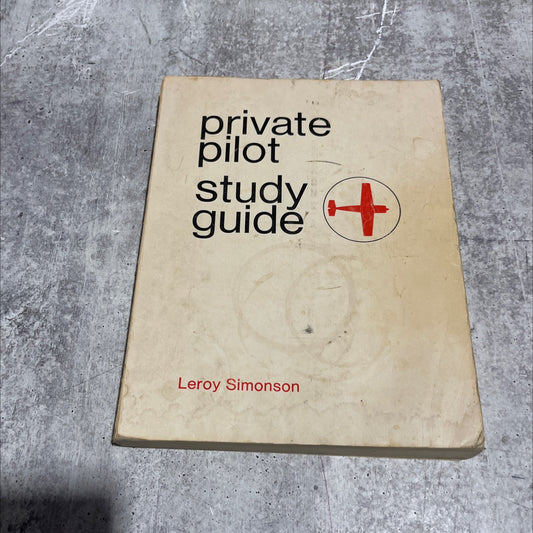 private pilot study guide book, by Leroy Simonson, 1974 Paperback image 1