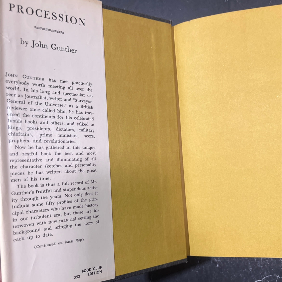 procession book, by john gunther, 1965 Hardcover image 4