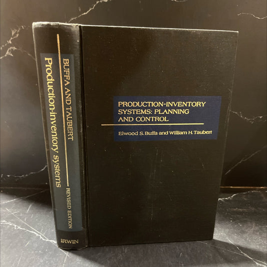 production-inventory systems planning and control book, by elwood s. buffa, william h. taubert, 1972 Hardcover image 1