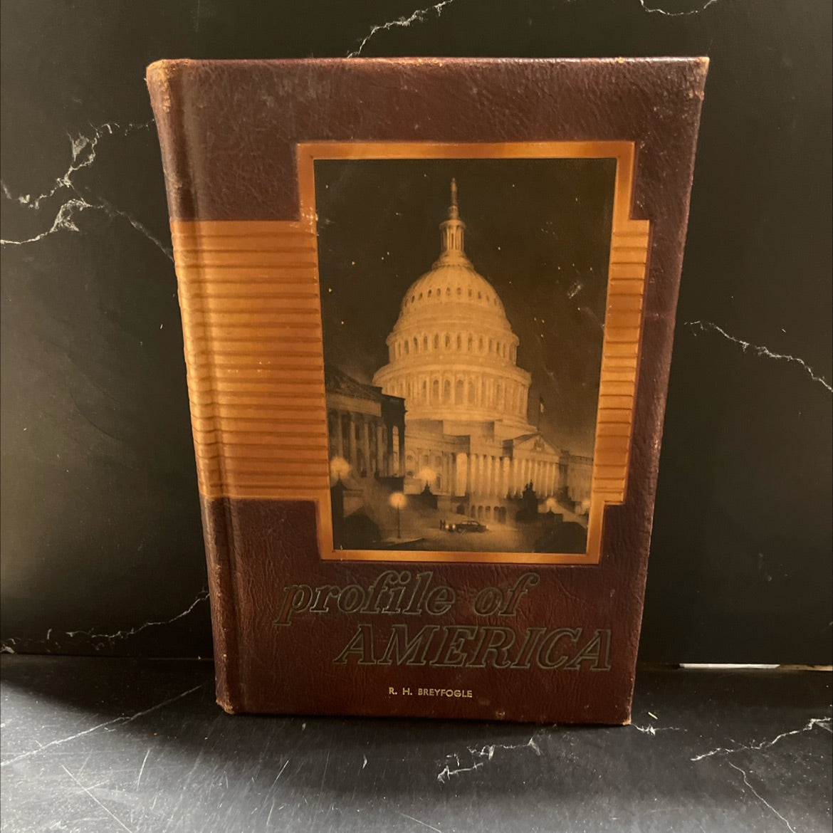 profile studio book of a america book, by emily davie, 1954 Leather image 1