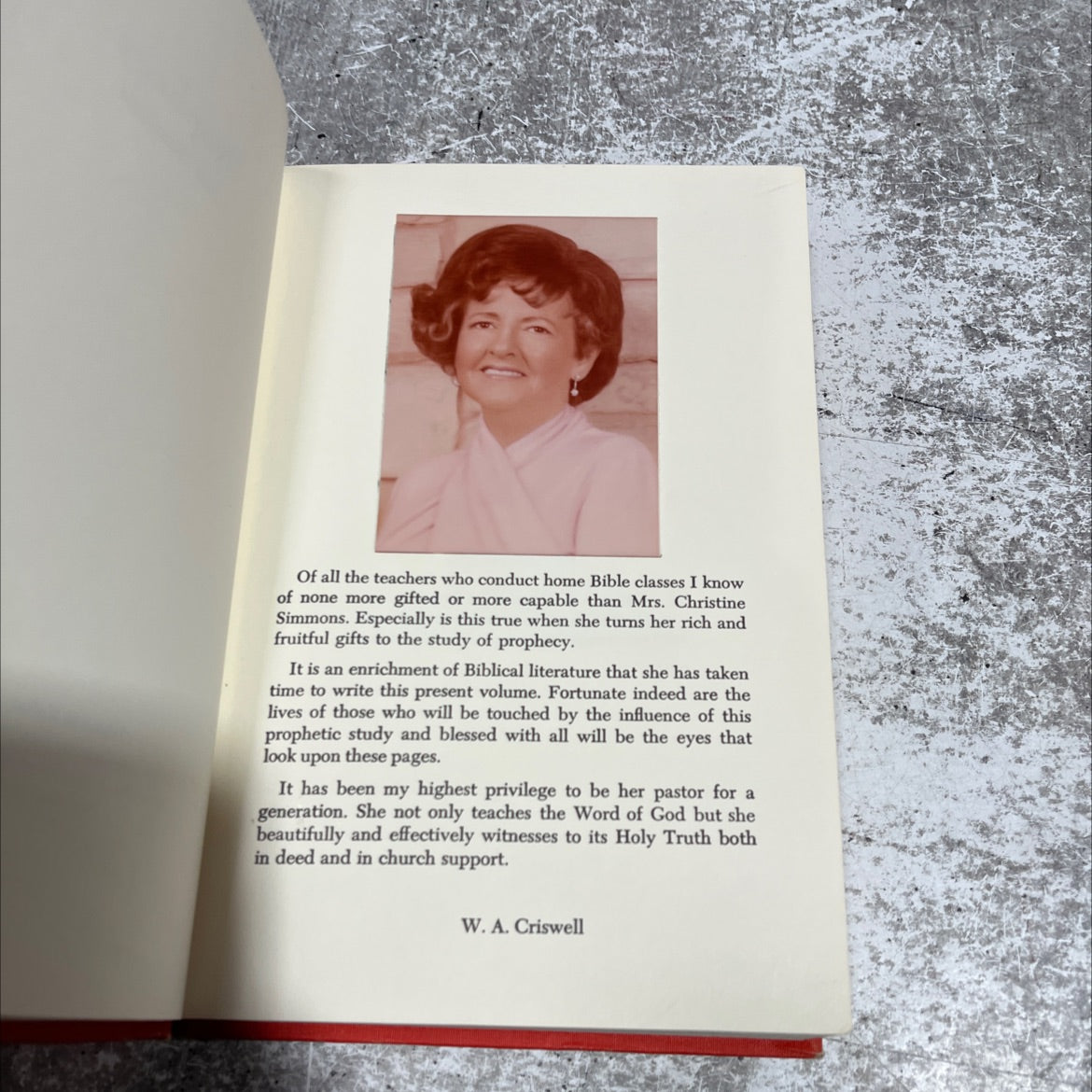 prophecy book, by chris simmons, 1978 Hardcover image 3