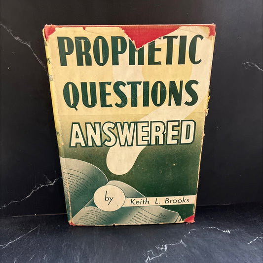 prophetic questions answered book, by editors of prophecy monthly, 1951 Hardcover image 1