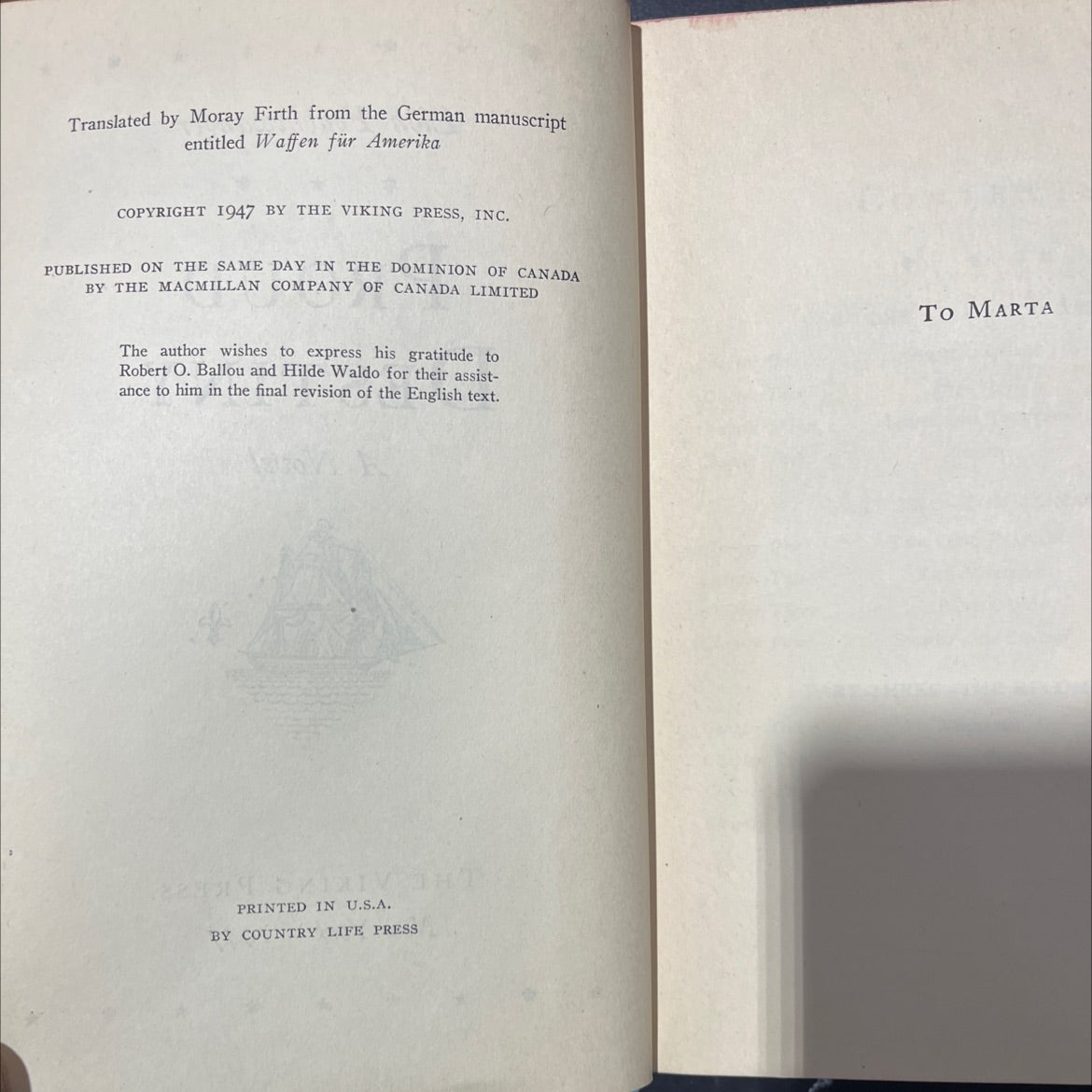 proud destiny book, by lion feuchtwanger, 1947 Hardcover image 3