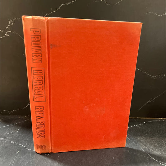 proven herbal remedies book, by john h. tobe, 1969 Hardcover image 1