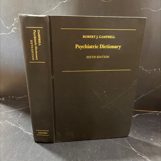 psychiatric dictionary book, by robert jean campbell, 1989 Hardcover image 1