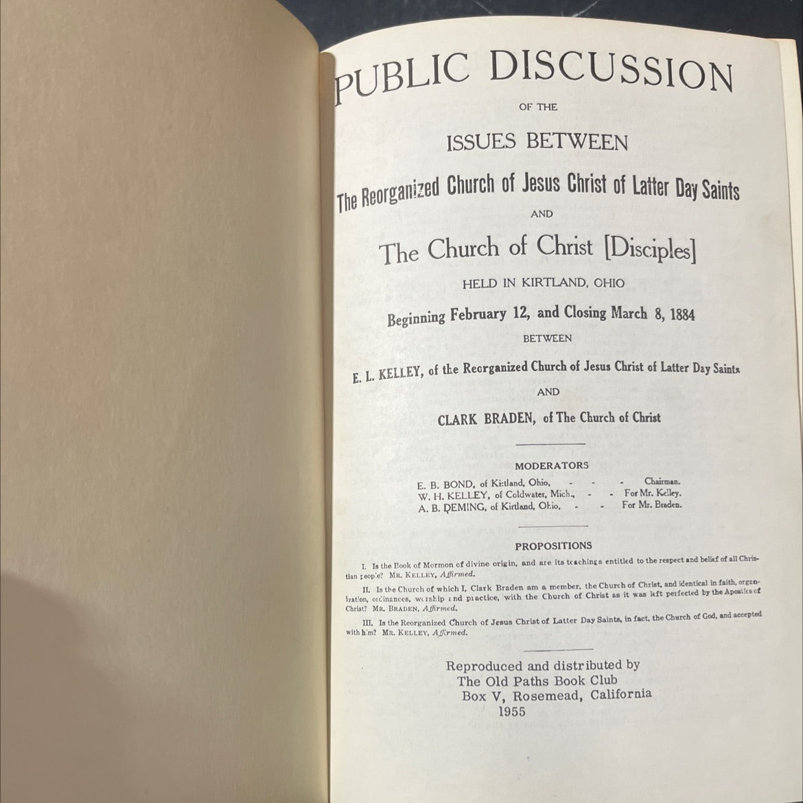 public discussion of the issues between the reorganized church of jesus christ of latter day saints and the church of image 2
