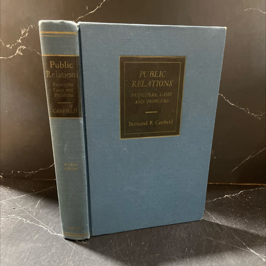 public relations principles, cases, and problems book, by bertrand r. canfield, 1964 Hardcover image 1