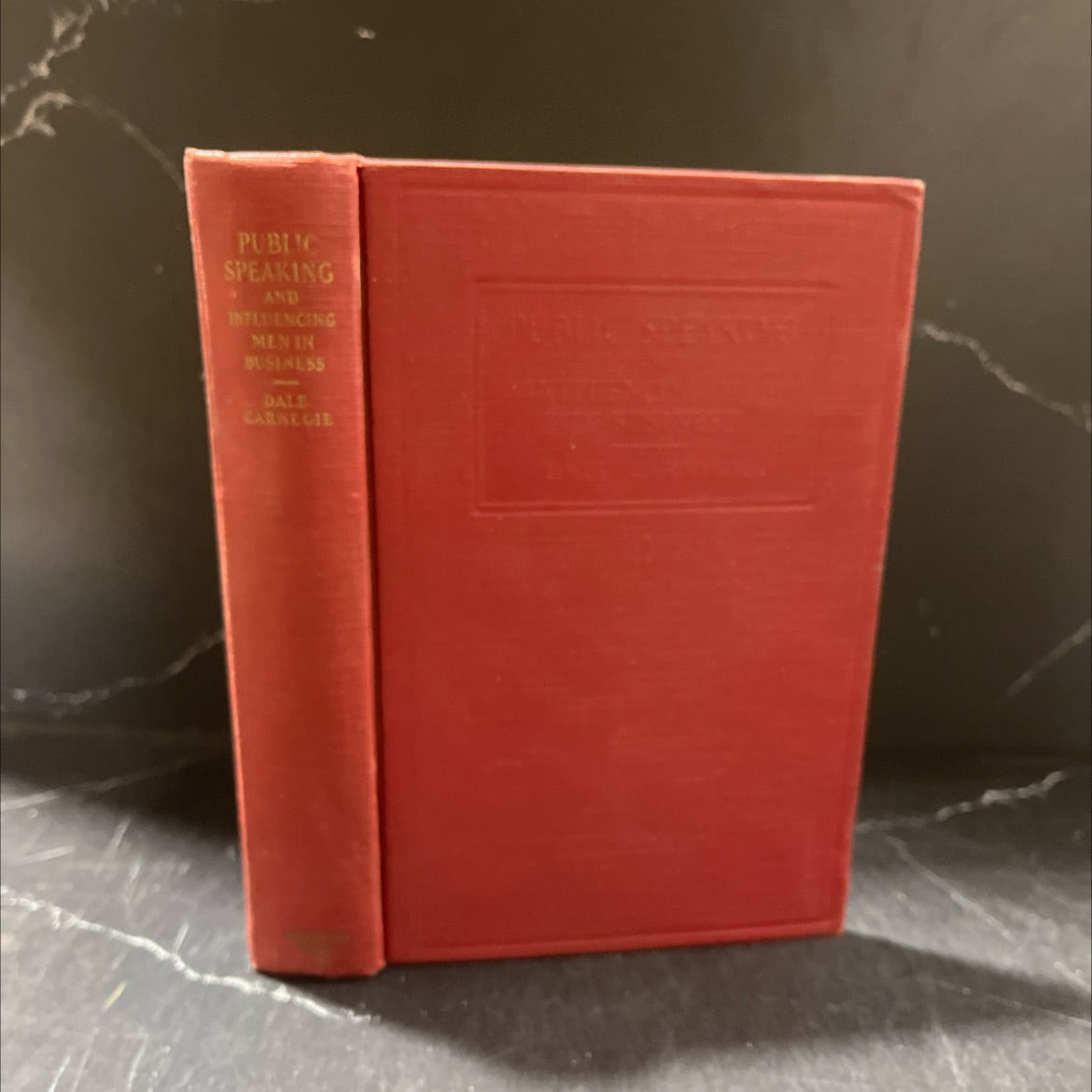 public speaking and influencing men in business book, by dale carnegie, 1945 Hardcover image 1
