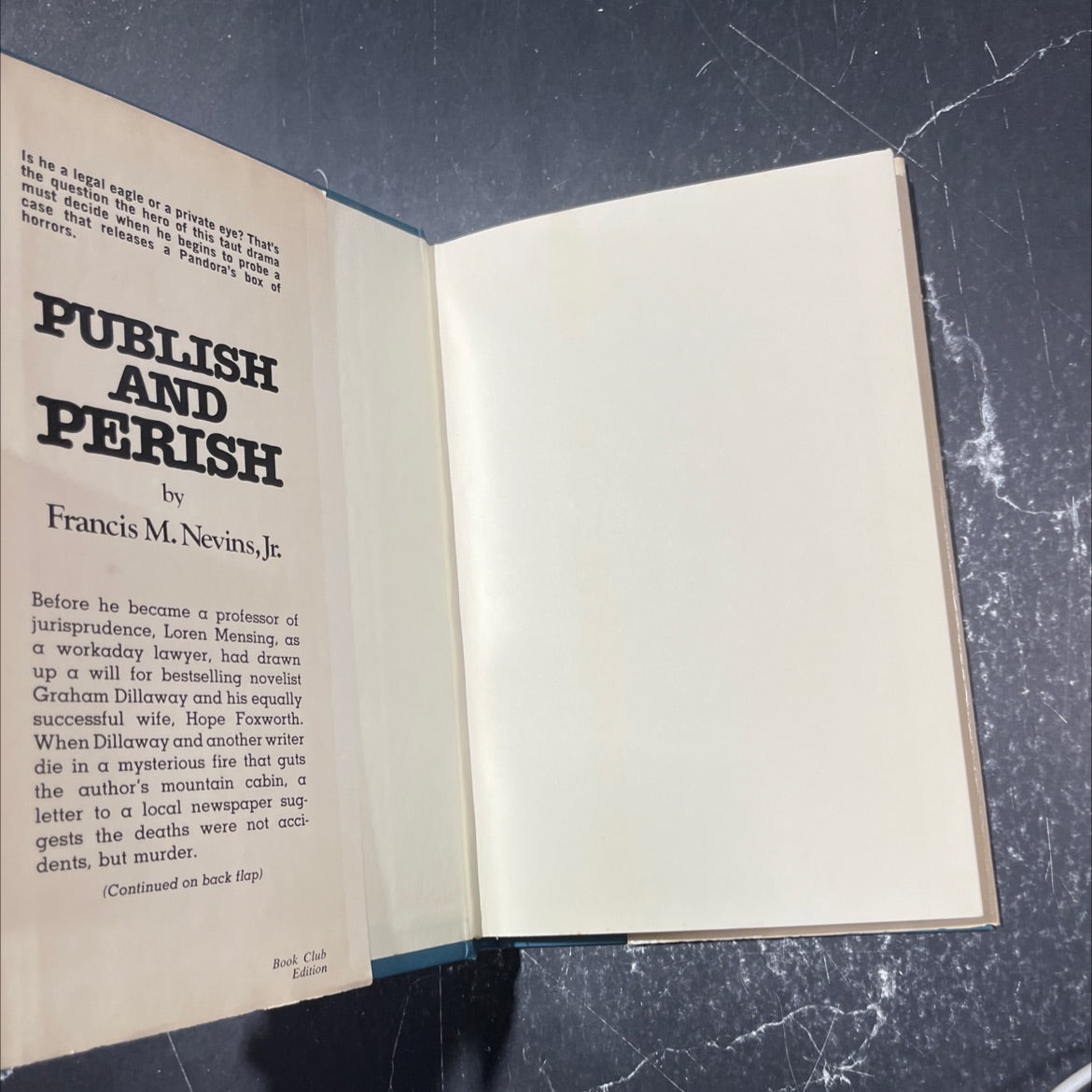 publish and perish book, by Francis M. Nevins, Jr., 1975 Hardcover image 4