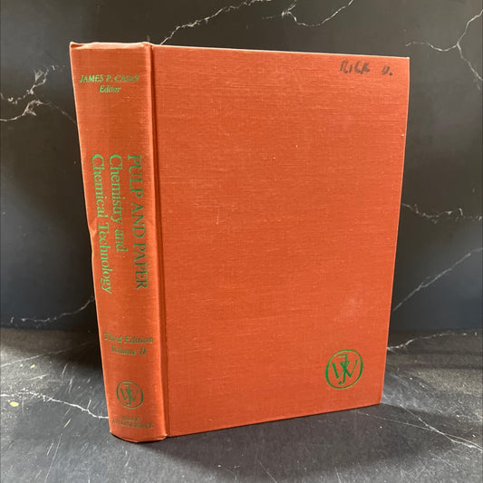 pulp and paper chemistry and chemical technology third edition volume ii book, by james p. casey, 1980 Hardcover image 1